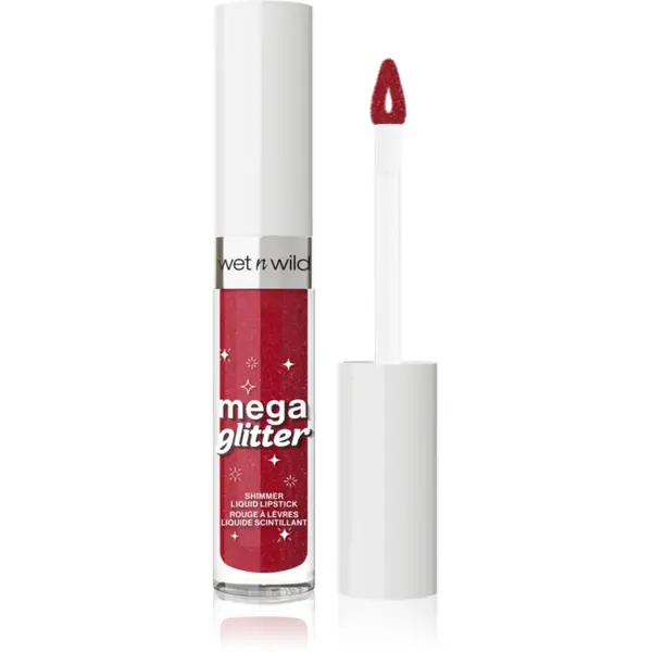 Wet n Wild Mega Glitter ruj lichid mat cu particule stralucitoare culoare New Soulmate 2.8 ml