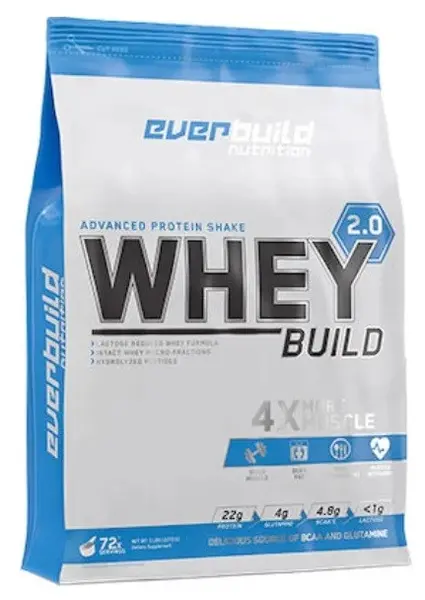 Whey Build 2.0, caramel sărat, 2270 g, Everbuild