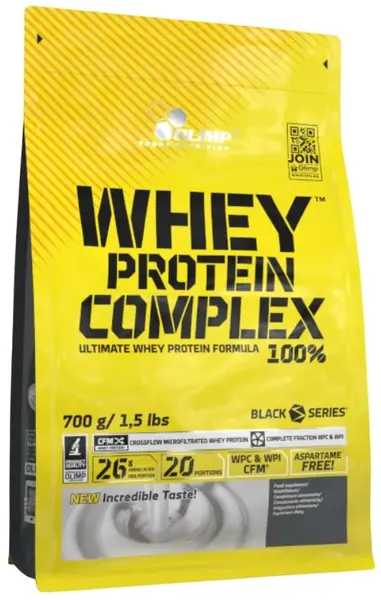 Whey Protein Complex 100%, ciocolată și zmeură, 700 g, Olimp