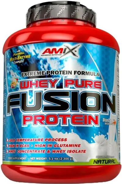 Whey Pure Fusion, ciocolată cu arahide și caramel, 2300 g, Amix
