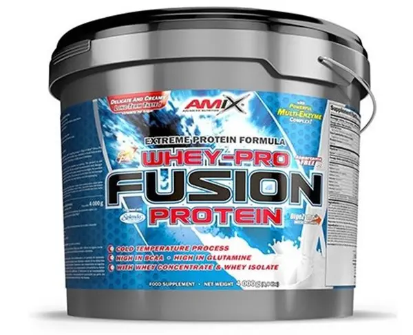 Whey Pure Fusion, vanilie, 4000 g, Amix