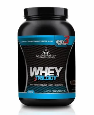 Whey Trilogy Standard cu aroma de Capsuni, 900g, Vitabolic