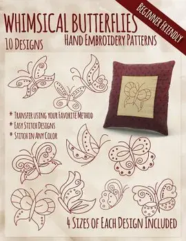Whimsical Butterflies Hand Embroidery Patterns, Paperback/Stitchx Embroidery