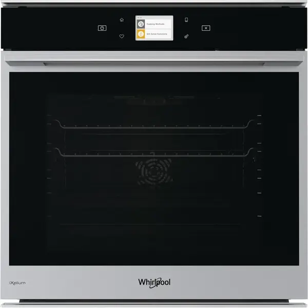 Whirlpool Cuptor incorporabil Whirlpool W9 OM2 4MS2 H, Electric, 73 l, Autocuratare Pirolitica, 6 th sense, Display, Clasa A+, Inox / Negru