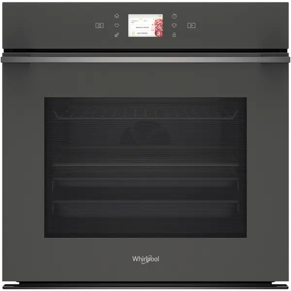Whirlpool Cuptor incorporabil Whirlpool WOI118PT2SSMA, Electric, 73 l, Autocuratare pirolitica, Thenologie al 6-lea simt, Casa A+, Antracit