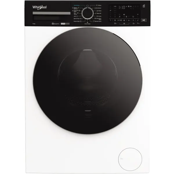 Whirlpool Masina de spalat rufe Whirlpool WPM27WADSEE, 10 kg, 1400 rpm, Clasa A, Motor Inverter, Tehnologia al 6-lea Simt, Display digital, Alb