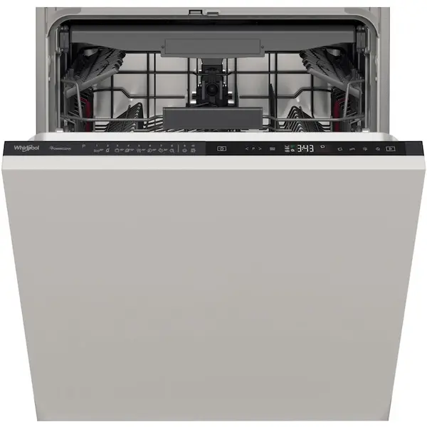 Whirlpool Masina de spalat vase incorporabila Whirlpool WIP 4T233 PFEG B, 14 seturi, 10 programe, Clasa D, PowerClean Pro, Tehnologia al 6-lea Simt, Motor Inverter, Sistem Natural Dry, 60 cm