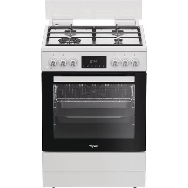 Whirlpool Whirlpool W6G8LMSWW Cooker, Freestanding, Gas, A+, Width 60cm, White