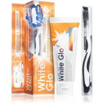 White Glo Whitening & Tartar Control pasta de dinti cu efect innalbitor cu pensula