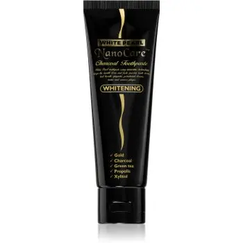 White Pearl NanoCare Whitening pastă de dinți cu nanoparticule de aur și carbon activat