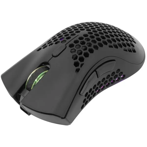 White Shark Mouse gaming Wireless White Shark GM-5012 LIONEL, 10.000 dpi, 6 butoane, RGB, Negru