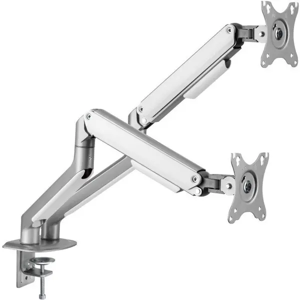 White Shark Suport 2 monitoare White Shark GMS-3208 Neferites II, 17-32, 18 kg, VESA 75x75, 100x100, Alb