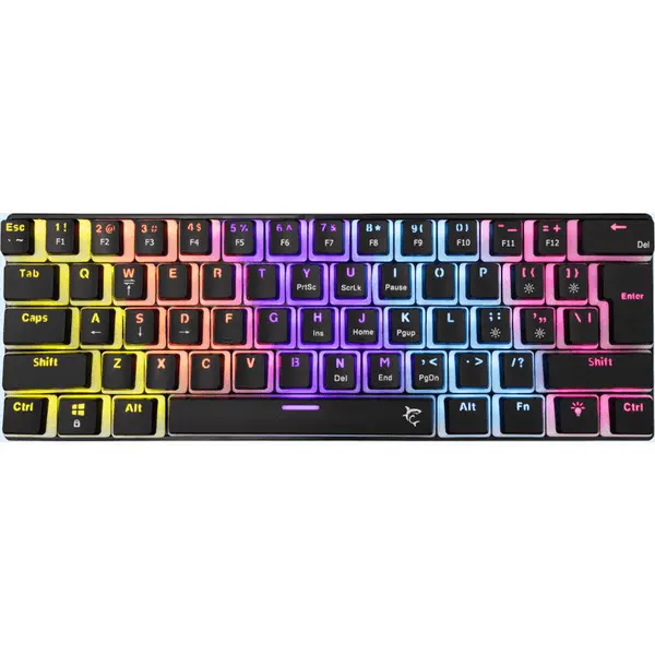 White Shark Tastatura Gaming White Shark ASHIKO v2 Blue Switch Mecanica Negru