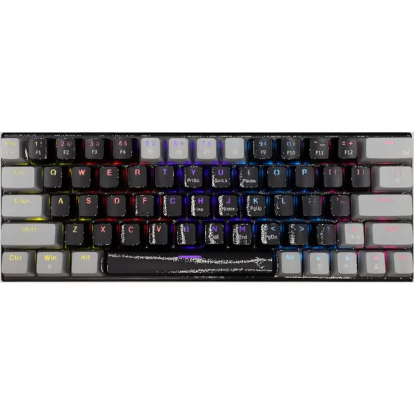 White Shark Tastatura Gaming White Shark WAKIZASHI v2 Red Switch Mecanica Negru-Gri