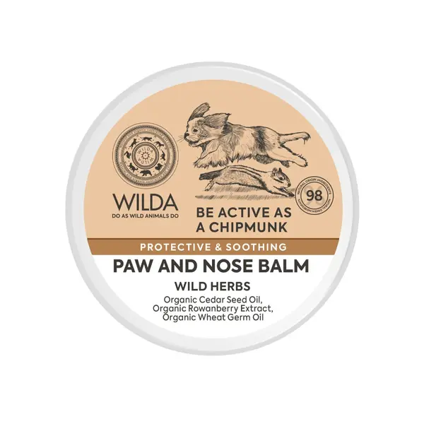 WILDA SIBERICA Paw & Nose Balm, îngrijire pentru lăbuțe balsam câini și pisici, flacon, 40g