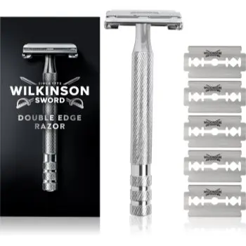 Wilkinson Sword Barber's Style Double Edge Aparat de ras + rezervă lame 5 pc