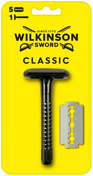 Wilkinson Sword Classic Sistem de bărbierit Double Edge, cu 5 farfurii de rezerva