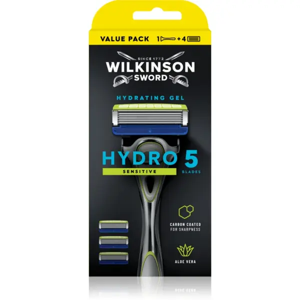 Wilkinson Sword Hydro5 Sensitive aparat de ras + rezervă 4 pc