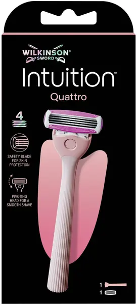 Wilkinson Sword Intuition Sistem de bărbierit Quattro, cu 1 lamă de rezervă