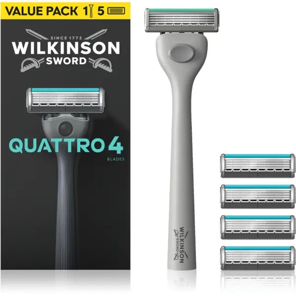 Wilkinson Sword Quattro aparat de ras + lame de rezervă