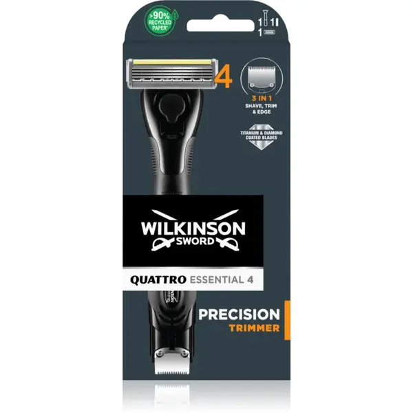 Wilkinson Sword Quattro Essential 4 Titanium Precision aparat de ras rezerva lama 1 pc