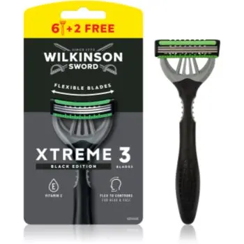 Wilkinson Sword Xtreme 3 Black Edition aparat de ras de unică folosință pentru barbati