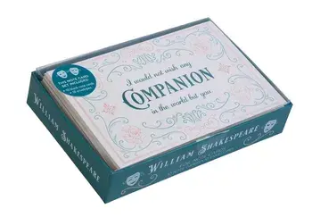 William Shakespeare Foil Note Cards, Hardcover/***