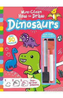 Wipe-Clean How to Draw Dinosaurs - Jenny Copper
