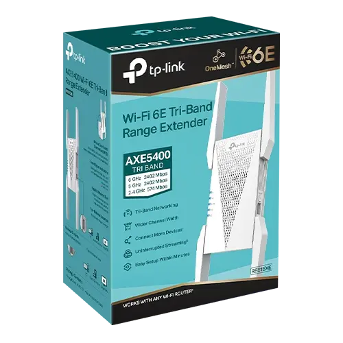 Wireless Range Extender TP-LINK RE815XE AXE5400, Tri Band - TP-LINK RE815XE