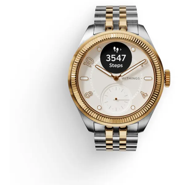 Withings Ceas Withings ScanWatch Nova, Brilliant Edition, 39mm, Auriu