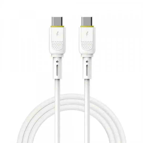 WIWU Cablu Date si Incarcare USB-C - USB-C WiWu Wi-C034, 60W, 1.2m, Alb
