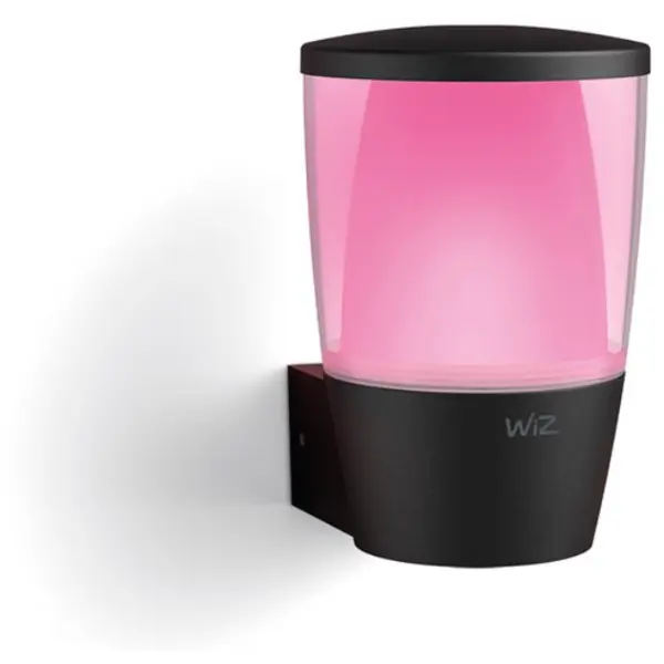 WiZ Aplica LED RGBW pentru exterior inteligenta WiZ Elpas, Wi-Fi, Bluetooth, 8.5W, 950 lm, lumina alba si colorata (2700K-5000K), IP44, clasa energetica E