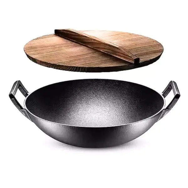 Wok Fonta cu Capac, 36.5 cm