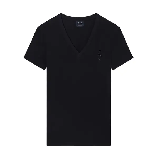 Women regular fit t-shirt in cotton jersey black S