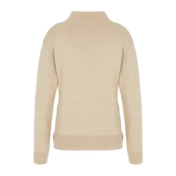 Women's knit turtleneck beige Xl