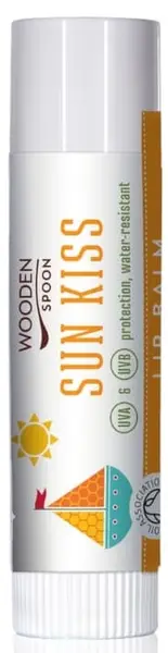 Wooden Spoon Balsam bio de buze Sun Kiss, 4.3 ml