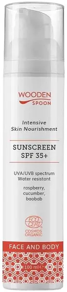 Wooden Spoon Loțiune de protecție solară pentru față și corp, SPF35+, 100 ml