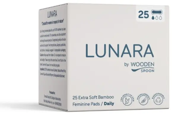 Wooden Spoon Lunara Plasturi zilnici din bambus, hipoalergenici, 25 bucăți