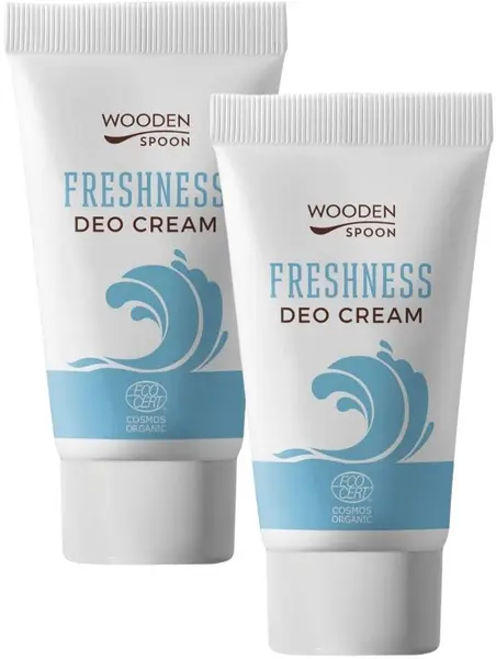 Wooden Spoon Set - Deodorant cremă Freshness, 2 x 40 ml