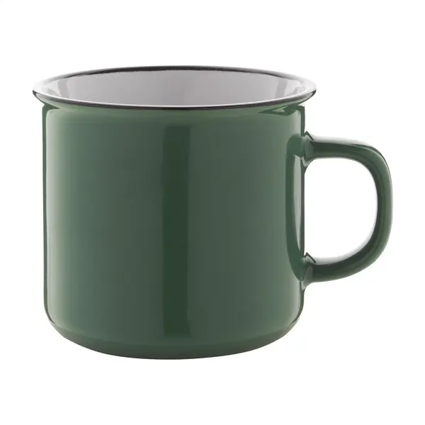 Woodstock cană vintage - verde închis