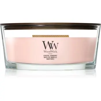 Woodwick Coastal Sunberry lumânare parfumată cu fitil din lemn