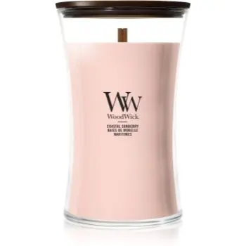 Woodwick Coastal Sunberry lumânare parfumată cu fitil din lemn