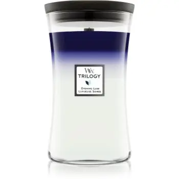 Woodwick Evening Luxe lumânare parfumată cu fitil din lemn