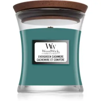 Woodwick Evergreen Cashmere lumânare parfumată