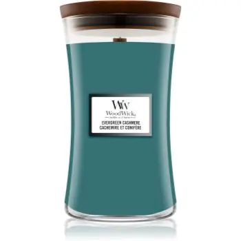 Woodwick Evergreen Cashmere lumânare parfumată