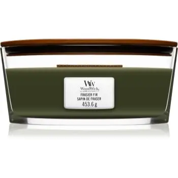 Woodwick Frasier Fir lumânare parfumată cu fitil din lemn (hearthwick)