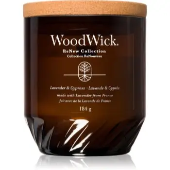 Woodwick Lavender & Cypress lumânare parfumată