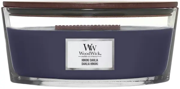 WoodWick Lumânare parfumată Hinoki Dahlia, 453.6 g