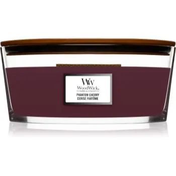 Woodwick Phantom Cherry lumânare parfumată cu fitil din lemn (hearthwick)