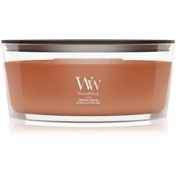 Woodwick Pumpkin Praline lumânare parfumată cu fitil din lemn